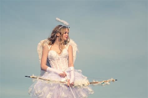 Cupido Lindo Ngel Con Arco Y Flechas Adolescente Cupido Valentine