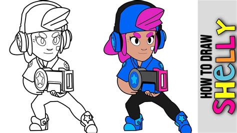 How To Draw Shelly 😀 Best Legendary Brawler 😀 Brawl Stars Animation 😀