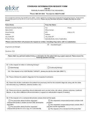 Fillable Online Coverage Redetermination Request Form Bright Health