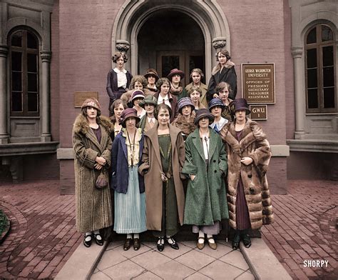 Shorpy Historical Picture Archive University Women Colorized 1924