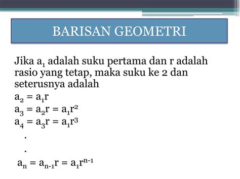 Ppt Barisan Dan Geometri Powerpoint Presentation Free Download Id7322842