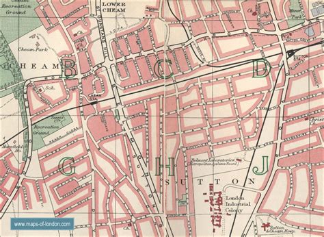 Map of Sutton, London