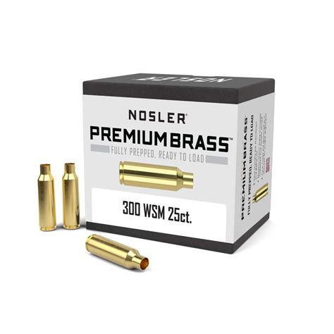 Nosler Unprimed Brass Rifle Cartridge Cases Ct Wsm Reloading