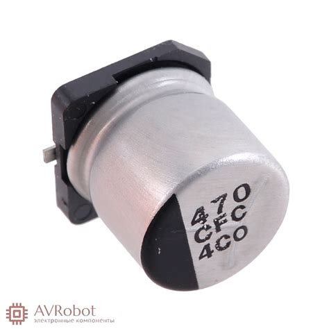 Конденсатор 470мкФ 25В 470UF типоразмер G (SMD, 10*10.5мм) цена купить ...