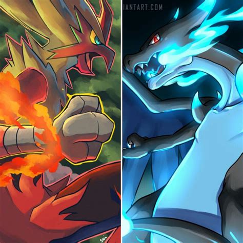 [1v1 Pokemon Battle] Mega Charizard-X vs Mega Blaziken? | Pokémon Amino