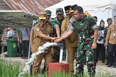 Kick Off Pembangunan Titik Air Kasad Resmikan Penggunaan Sumur Bor