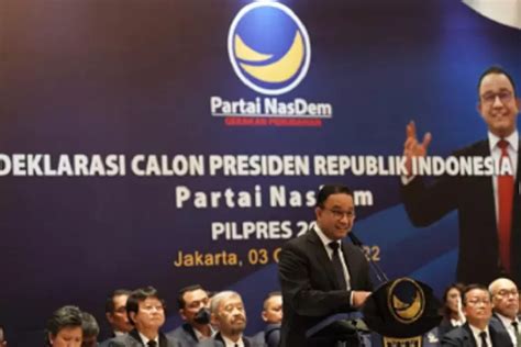 Resmi Diusung Partai Nasdem Maju Ke Pilpres 2024 Berikut Profil Dan