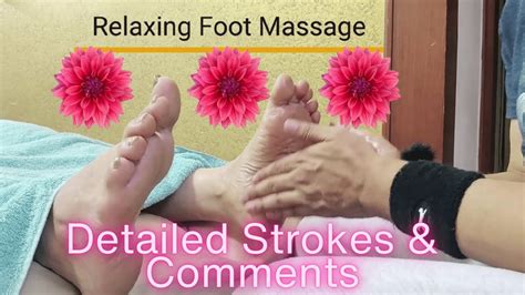 Relaxing Foot Massage Detailed Asmr Foot Reflexology Acupressure Foot Massage At Home