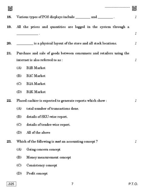 Cbse Question Paper 2020 For Class 12 Retail Download Pdf