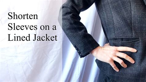 How To Shorten Sleeves On A Lined Jacket With Functional Buttonholes Sewing Tutorial Youtube