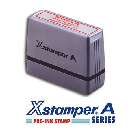 White Body Plastic X Stamper Pre Ink Stamp For Office At Rs Piece