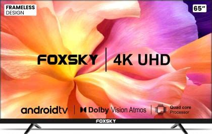 Foxsky 65FS VS 65 Inch Ultra HD 4K Smart LED TV Price In India 2024