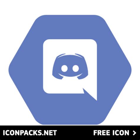 Free Discord Hexagon Blue Logo Svg Png Icon Symbol Download Image