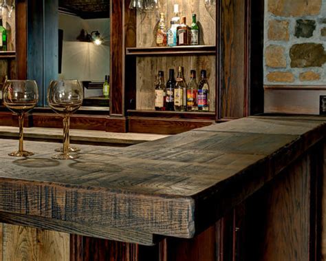 Reclaimed Wood Bar Tops Ideas, Pictures, Remodel and Decor