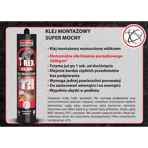 T REX klej montażowy super mocny 380g 12szt ARS Pur sklep