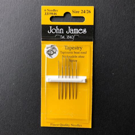 John James Needle Set Sizes 2426 Cross Stitch Needles Etsy