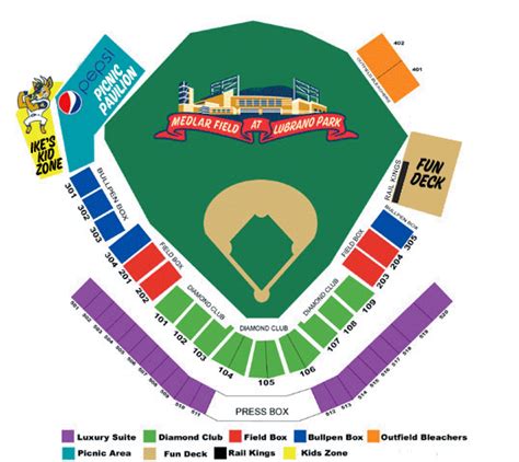 Ballpark Seating Chart State College Spikes Medlar Field At Lubrano