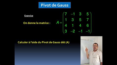 Calcul d un déterminant par le Pivot de Gauss YouTube