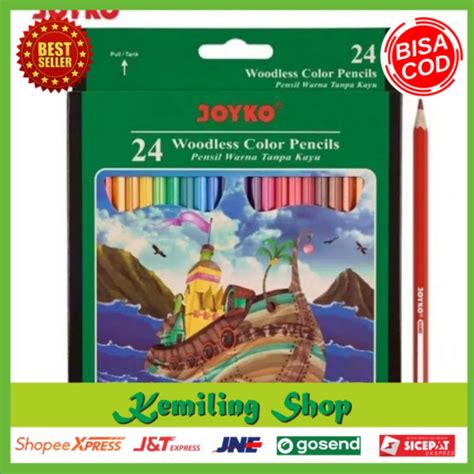 Jual Pensil Warna Joyko Kemasan Isi 12 Dan 24 Panjang Harga Murah