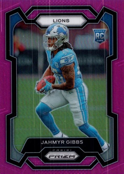 Jahmyr Gibbs 2023 Prizm 331 Pink Price Guide Sports Card Investor