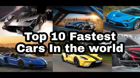 Top Fastest Cars In The Year Youtube