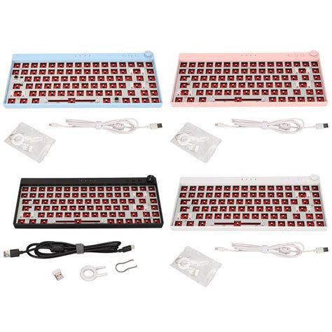 Kit De Teclado Mec Nico Teclas Diy Ilumina O Rgb Hot Swap Sem Fio G Bt Tipo C