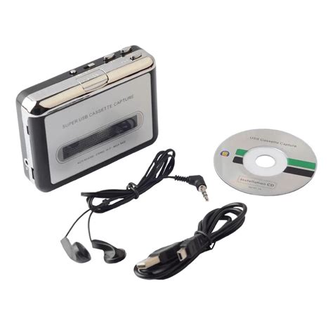 Кассетный проигрыватель, USB, конвертер кассет в MP3, захват, аудио ...