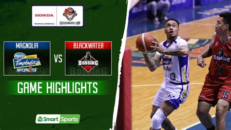 Magnolia Def Blackwater Honda Season Pba Governors Cup Youtube