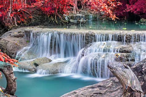 Beautiful Waterfall In Deep Forest Online Puzzle