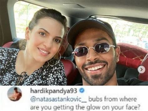 Hardik Pandya Asks Partner Natasa Stankovic The Reason Of Her Glow