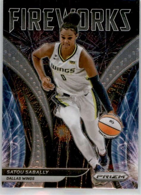 Amazon 2022 Panini WNBA Prizm Fireworks 8 Satou Sabally Dallas