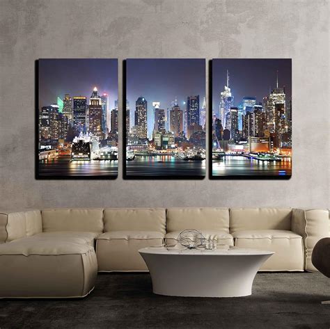 Manhattan View New York Huge X Canvas Print Ready To Hang Wall Art