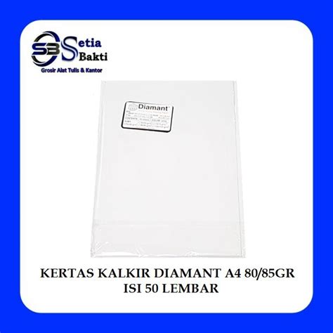 Jual Kertas Kalkir Diamant A Gr Pack Lembar Shopee Indonesia