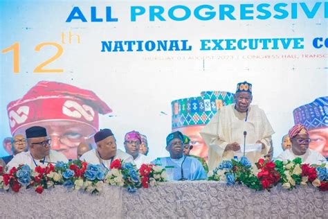 Photos Ganduje Elected Apc Chair As Tinubu Shettima Attend Nec