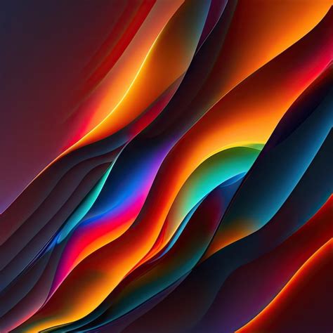 Premium Photo Abstract Colorful Fiery Shapes Fantasy Light Background