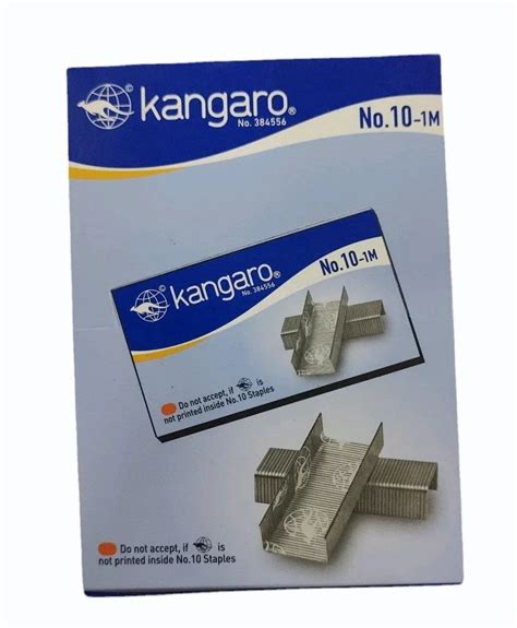 Silver Kangaro Stapler Pins Finish Type Polished Size No 10 At Rs