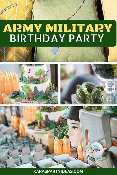 Army Military Birthday Party Karas Party Ideas Military Birthday