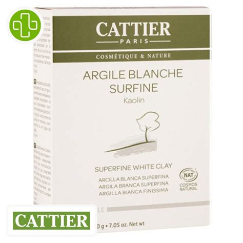 Cattier Argile Blanche Surfine Bio 200g Maroc Parachezvous Ma