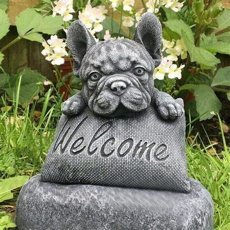 French Bulldog Welcome Statue - Frenchie World Shop