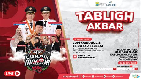 Puncak Acara Hari Jadi Ke Kabupaten Cianjur Youtube