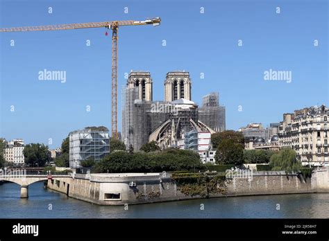 Notre Dame Restoration Following A Disastrous Fire In April 2019 Work