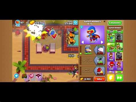 Double HP MOABS Resort Map Hard Difficulty Bloons TD6 Gameplay