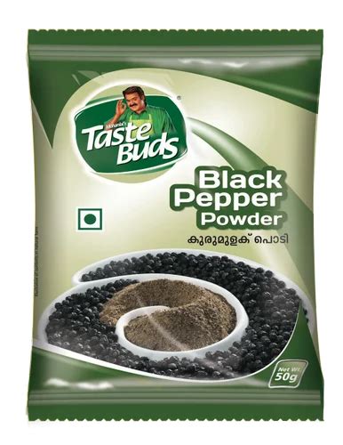 Taste Buds Black Pepper Powder 50g Packaging Packet At Best Price In