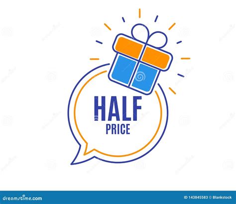 Half Price Special Offer Sale Sign Vector Stock Vector Illustration