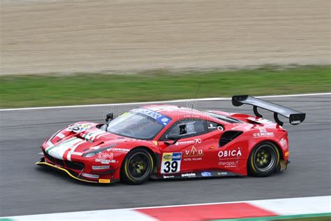 Mugello Circuit Italy October Ferrari Gt Evo Driven By