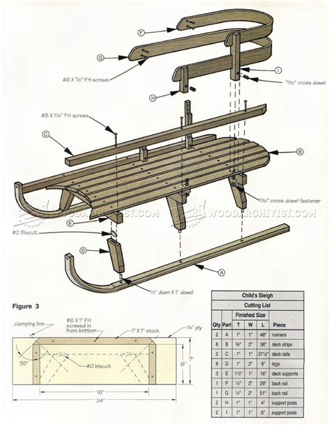 Bentwood Sleigh Plans • Woodarchivist