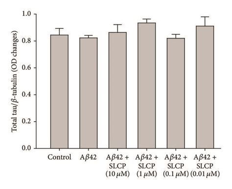 A Induced P Tau Was Decreased By Slcp Treatment A B N A Cells