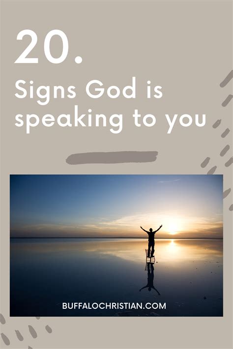 20 Signs God Is Speaking To You Buffalochristian Blog