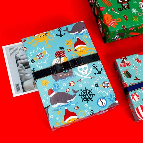 10pcs Christmas Wrapping Paper Cartoon Box Packagi... – Grandado