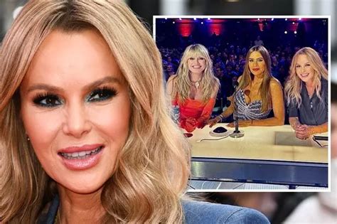 Bgt S Amanda Holden Sets Pulses Racing As She Ditches Bra In Plunging